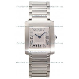 Cartier Tank Francaise Stainless Steel Swiss Quartz Replica Watch 25.70MM