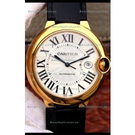 Ballon De Cartier Automatic 1:1 Mirror Replica Yellow Gold in 904L Steel Casing - 42MM