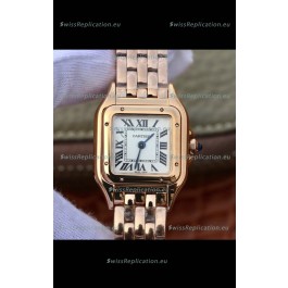 Cartier PANTHERE Edition 1:1 Mirror Swiss Watch Rose Gold White Dial