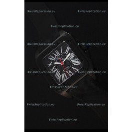 Cartier Santos DLC Swiss Replica Watch 38.5MM