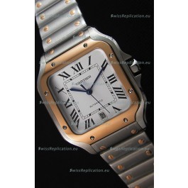 Cartier Santos De Cartier 1:1 Mirror Replica - 40MM Two Tone Steel Watch 