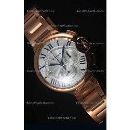 Ballon De Cartier Chronograph in Rose Gold Case - 1:1 Mirror Replica