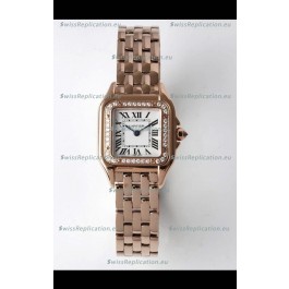 Cartier PANTHERE Edition 22MM 1:1 Mirror Quality Swiss Replica Watch in White Dial - Diamonds Bezel