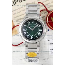 Cartier Ronde Must 29MM Swiss Quartz Green Dial 1:1 Mirror Swiss Replica Watch 