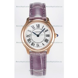 Ronde Louis Cartier Super Clone 29MM Rose Gold Watch in Swiss Quartz Movement
