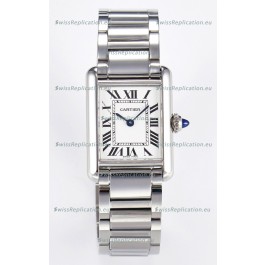 Tank Must De Cartier Super Clone Swiss Replica Watch 27MM White Dial