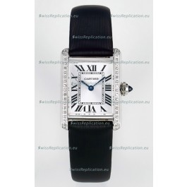 Tank Must Cartier Super Clone Edition 29MM Watch in Steel Casing White Dial 