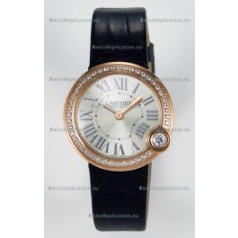 Ballon Blanc De Cartier Super Clone Watch 30MM in Rose Gold Casing