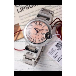 Ballon De Cartier Swiss Automatic Beige Dial Mirror Quality 33MM in Stainless Steel