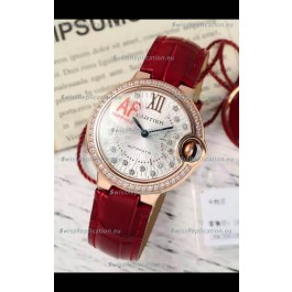 Ballon De Cartier Swiss Automatic 1:1 Mirror Quality 33MM in Rose Gold Plating