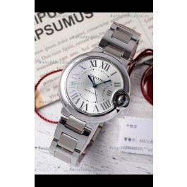 Ballon De Cartier Swiss Automatic Steel Dial Mirror Quality 33MM in Stainless Steel 