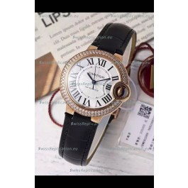 Ballon De Cartier Swiss Automatic 1:1 Mirror Quality 33MM in Rose Gold Plating