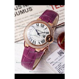 Ballon De Cartier Swiss Automatic 1:1 Mirror Quality 33MM in Rose Gold Plating