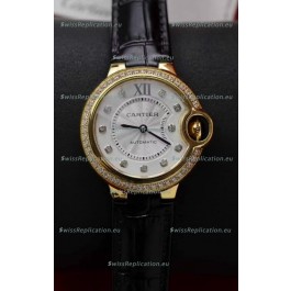 Ballon De Cartier Swiss Automatic 1:1 Mirror Quality 33MM in Yellow Gold Plating