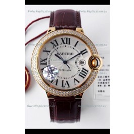 Ballon De Cartier Swiss Automatic 1:1 Mirror Quality 42MM in Yellow Gold Casing