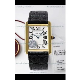 Cartier Tank Solo Swiss Quartz Watch in Yellow Gold Plating Casing - 27MM Wide