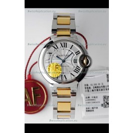 Ballon De Cartier Swiss Automatic 1:1 Mirror Quality 33MM in 2 Tone Yellow Gold Casing