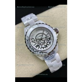 Chanel J12 Ladies White Ceramic Casing White Dial Watch 1:1 Mirror Replica Watch