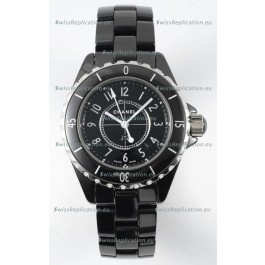 Chanel J12 Ladies Black Ceramic Casing Watch 1:1 Mirror Replica Watch 