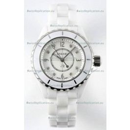 Chanel J12 Ladies White Ceramic Casing Watch 1:1 Mirror Replica Watch 
