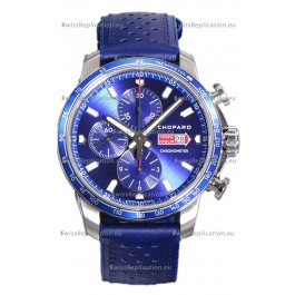 Chopard Mille Miglia GTA Chronograph Blue Dial - Steel Casing 1:1 Mirror Replica Watch 