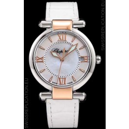 Chopard Imperiale White Dial Swiss Automatic Replica Watch in 904L Steel 
