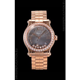 Chopard Happy Sport 1:1 Mirror Swiss Automatic Replica Watch 36MM in Rose Gold Casing