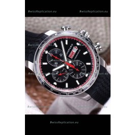 Chopard Classic Racing Chronograph 1:1 Mirror Replica Watch in Steel Casing - Black Dial 