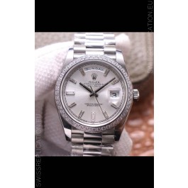 Rolex Day Date Presidential 904L Steel 40MM - Steel Dial 1:1 Mirror Quality Watch
