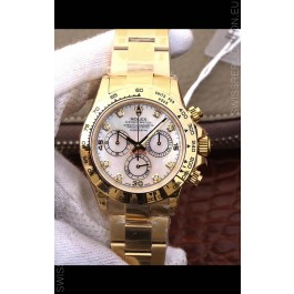 Rolex Cosmograph Daytona 116508 Yellow Gold Original Cal.4130 Movement - 904L Steel Watch