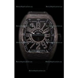 Franck Muller Vanguard Carbon Casing Black Indexes Swiss Watch
