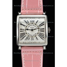 Franck Muller Master Square Ladies Pink Strap 1:1 Mirror Replica Watch