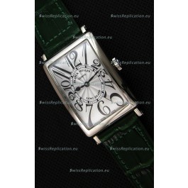 Franck Muller Long Island Ladies Replica Watch in Swiss Quartz Movement Green Strap 