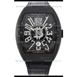 Franck Muller Vanguard Encrypto BTC V45 Carbon Casing Swiss Replica Watch