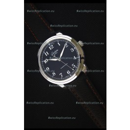 Glashuette Senator Excellence Black Dial Steel Case Swiss Replica Watch