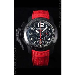 Graham Chronofighter Superlight Carbon Red 1:1 Mirror Swiss Replica Watch 