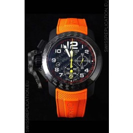 Graham Chronofighter Superlight Carbon Orange 1:1 Mirror Swiss Replica Watch 