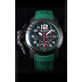 Graham Chronofighter Superlight Carbon Green 1:1 Mirror Swiss Replica Watch 