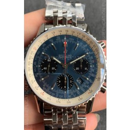Breitling Navitimer 1 B01 Chronograph Edition 43MM - Bllue Dial 904L 1:1 Mirror Replica Watch