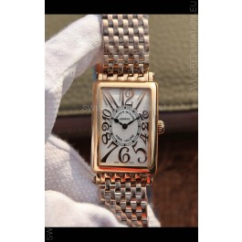 Franck Muller Long Island Pink Gold Swiss Watch in Swiss Quartz Movement