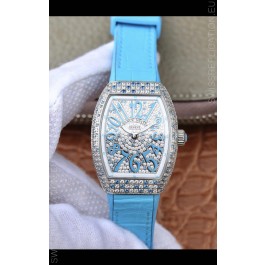 Franck Muller Vanguard Ladies 1:1 Mirror Swiss Replica Watch 32MM Wide Steel Casing