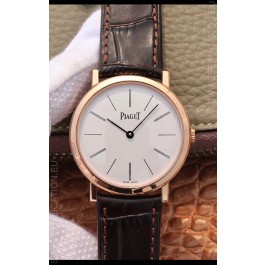 Piaget Altiplano G0A31114 1:1 Mirror Swiss Replica Watch in Rose Gold White Dial 