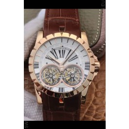 Replica Roger Dubuis Excalibur RDDBEX0249 1:1 Mirror Replica Watch in Rose Gold Casing
