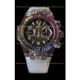 Hublot Big Bang UNICO Sapphire Rainbow Swiss Replica Watch 