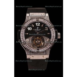 Hublot Tourbillon Solo Bang Sapphires Stainless Steel Swiss Watch