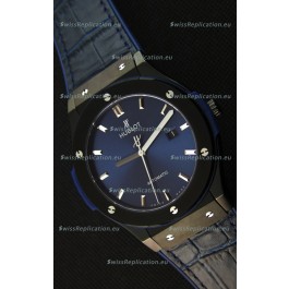 Hublot Classic Fusion Ceramic Blue Swiss Replica Watch - 1:1 Mirror Replica 