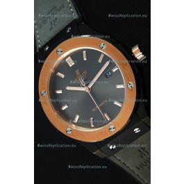 Hublot Classic Fusion Ceramic King Gold Grey Dial Swiss Replica Watch - 1:1 Mirror Replica