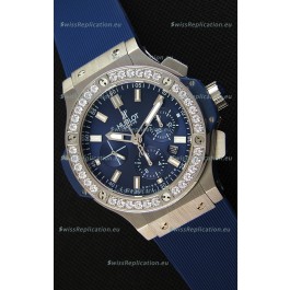 Hublot Big Bang Blue Steel Blue Dial Swiss Replica Watch 1:1 Mirror Replica