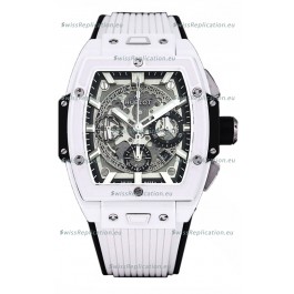 Hublot Spirit of Bang Edition Watch in White Ceramic Casing - 42MM Swiss Replica