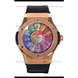 Hublot Classic Fusion Takashi Murakami Rose Gold Edition Swiss Watch 1:1 Mirror Replica